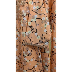 Customizable Maria B Inspired Chiffon Blazer & <b>Pant</b> Suit for Ladies-3/4 Sleeves Formal Winter Ready - Product Image 2