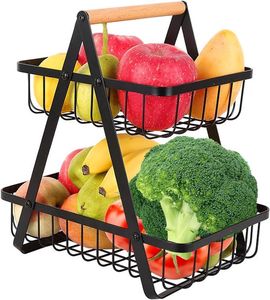 Soporte de 3 Niveles para Frutas y Verduras de Latón Estilo Art Deco para Mostrador - Product Image 5