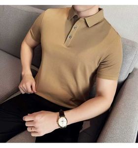 Solona hommes de haute qualité pour Polo Performance Durable 100% coton tissu respirant à la mode solide motif uni teint - Product Image 1