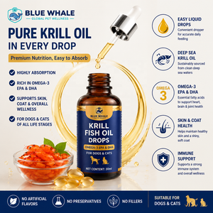 Gouttes d'<span class=keywords><strong>huile</strong></span> <span class=keywords><strong>de</strong></span> <span class=keywords><strong>krill</strong></span> pour chiens et chats, supplément liquide d'oméga 3 EPA DHA pour la santé <span class=keywords><strong>de</strong></span> la peau et du pelage, nutrition pour animaux <span class=keywords><strong>de</strong></span> compagnie, étiquette privée OEM, 30 ml - Product Image 3