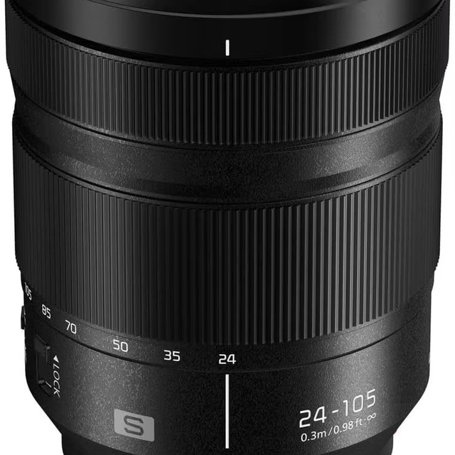 Panasonics-s Lumix S 24-105mm F4 Macro O.I.S. Standard Zoom Lens Black Mirrorless SLR L-Mount System Full Frame T1.0 Aperture 16