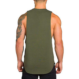 Camiseta sin mangas de Fitness con logotipo personalizado sin mangas para correr, entrenamiento muscular, culturismo, camisetas sin mangas, chaleco deportivo de secado rápido, camiseta sin mangas para hombre - Product Image 3