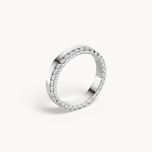 Bague en or 14 carats avec diamants de laboratoire Full Eternity - Product Image 3