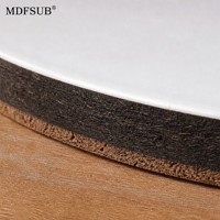 Sous-verre rond en MDF vierge de 20 cm certifié CARB P2 EN71, avec dos en liège de 4 mm, personnalisable par sublimation, pour presse à chaud, MDFSUB