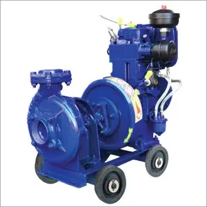 Penjualan pabrik pompa air Diesel aliran besar irigasi pertanian bergerak 8 inci mesin pompa air