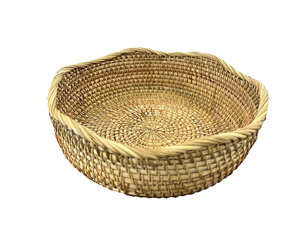 Eco-friendly Handmade Rustic Woven Rattan Storage <b>Baskets</b> for <b>Kitchen</b>-Multifunction Serving & Fruit <b>Baskets</b> - Product Image 4
