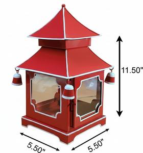 Nueva Lámpara Decorativa Hecha a Mano con Esmalte Verde y Blanco en Forma de Pagoda para Decoración Interior y Exterior del Hogar en la Mejor Calidad - Product Image 4