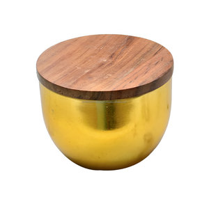 Best Quality Modern Style Gold Wood Lid Jar Candle in Low Price - Product Image 5