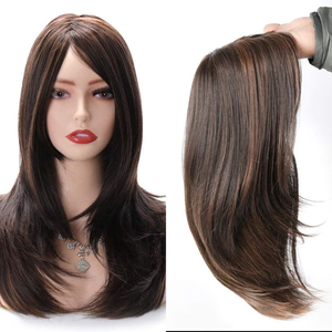 Peluca de mujer con frente de encaje indio de cabello humano Remy 100% de proveedor de Bangladesh de confianza estilos personalizables hechos a mano largo transparente - Product Image 2
