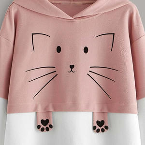 Sweats à capuche à épaules tombantes pour femme Dernières manches longues Couleur unie Confortable Islamique Modeste Hoodie Pas Cher Prix Long Cordon de serrage - Product Image 2