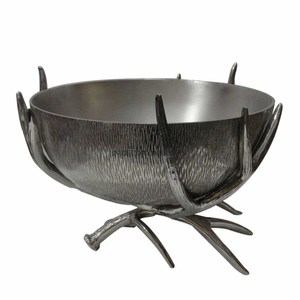 Modern Creative Art <b>Unique</b> Fancy Designer Heavy Duty Metal Gold Plated Base Stand for Silver Shiny Polished Bowl Dishwasher Safe - Product Image 3
