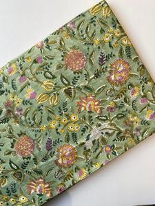 Hand Block Printed 100%Cotton Fabric Handcrafted Jaipur Heritage Traditional Eco Friendly Breathable Block Print Cotton Fabric - Product Image 3