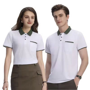 Polos de algodón y poliéster para hombre, venta al por mayor, camiseta bordada personalizada, Polo personalizado con absorción de humedad de alta calidad - Product Image 1