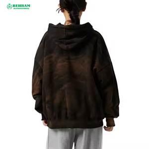 เสื้อฮู้ดดี้ผ้าฝ้ายหนานุ่มทรงปกติสำหรับผู้หญิง แบบมีซิป  รับสกรีนโลโก้ ระบายอากาศได้ดี - Product Image 2