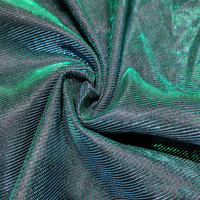 Fabrication de maillots de bain à paillettes bleues Metallic Strech Turquie multicolore personnalisé brillant Polyester Spandex froissé Lurex Tissu