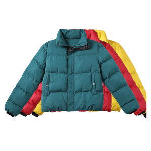 2024แจ็คเก็ตลำลองบุนวมคอตตอนสำหรับผู้ชาย, เสื้อแจ็คเก็ตลำลองมีซิปรูดรูดปิดกันน้ำพิมพ์ลายออกแบบได้ตามต้องการสำหรับฤดูหนาว - Product Image 1