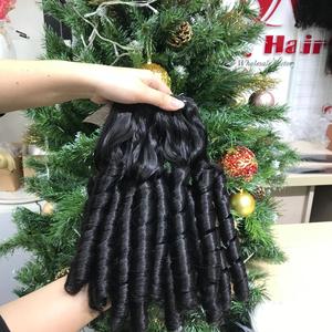 ARTÍCULO CALIENTE Producto 2024 Extensiones de cabello rizado hinchable Precio al por mayor 100% Cabello humano Cabello crudo Compre ahora para obtener descuento - Product Image 6