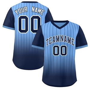 Uniforme de baseball à col en V unisexe par sublimation personnalisée OEM T-shirt de softball à demi-manches respirant uniforme de baseball de grande taille - Product Image 1