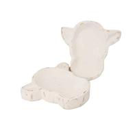 Bol à bougie hexagonal en bois naturel de mangue/acacia, fait main, style farmhouse, décoration d'intérieur, mariage/fête, best-seller, haute qualité, personnalisable