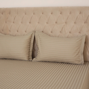 Draps en satin de coton uni sur mesure, design uni, draps de lit en satin de luxe pour hôtel, pour adultes, avec service OEM - Product Image 5