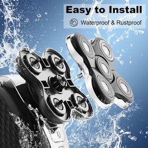 Cabezales de Repuesto para Afeitadora Eléctrica Rotativa Facial Mini, con Cinco Cuchillas y Resistencia al Agua IPX7 - Product Image 4