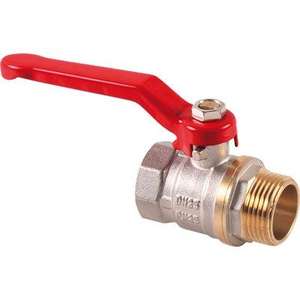 บอลวาล์ว MF คันโยกดาวนิกเกิลชุบทองเหลือง3/4 "MF - Product Image 1