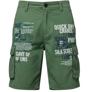 กางเกงขาสั้นคาร์โก้แห้งเร็วสำหรับกิจกรรมกลางแจ้ง ผ้าโพลีเอสเตอร์ระบายอากาศดี ปิดด้วยซิป เหมาะสำหรับการเดินป่า ท่องเที่ยวชายหาด และเล่นกีฬา - Product Image 6