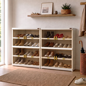 Nandos Smartbox 2 Stack White, una elegante y funcional solución de almacenamiento en armario/guardarropa de plástico para cualquier propósito. - Product Image 2