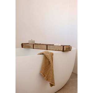 Stylish Vintage Indian Triple Brick Moulds <b>Wall</b> <b>Mounted</b> <b>Shelves</b> 85cm Long X 15cm Wide X 7cm High - Product Image 2