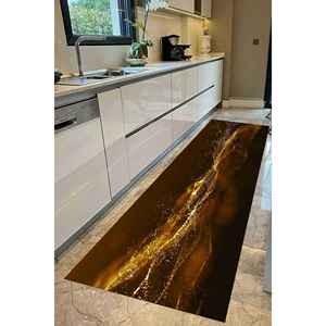 Tapis imprimé doré scintillant - Moderne, tendance, classique, tapis de voiture, tapis d'entrée, tapis en chenille - Product Image 3