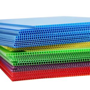 แผ่นพลาสติก PP/PE ลูกฟูกแผ่นแบ่งช่องแบบกลวงสองช่องทนทาน - Product Image 3