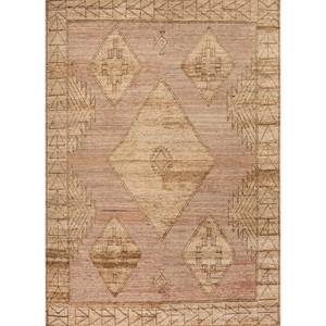 Alfombras Afganas de Lana Anudadas a Mano en Rojo Tomillo y Naranja, Rectangulares con Rayas Geométricas para el Hogar y la Habitación de Adolescentes, Modelo Re-1261 - Product Image 1