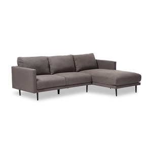 Sofá Esquinero en Forma de L Contemporáneo SFL68009 con Cubierta de Tela y Base de Metal - Product Image 1