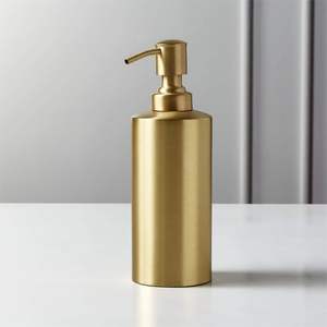 Designer style Metal Soap Dispenser Artistic Stainless Steel Liquid Soap Holder Bathroom Decor - Product Image 2