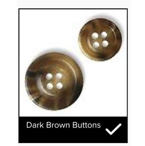 Únicos botones de cuerno de buey de 4 agujeros para manualidades hechas a mano - Product Image 4