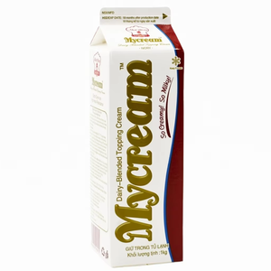 Crema No Láctea Premium de Alta Calidad, HALAL, OEM/ODM, Crema para Repostería Mycream Ivory, Crema para Cubrir, 1 kg, Empaque Personalizable, 18 - Product Image 1