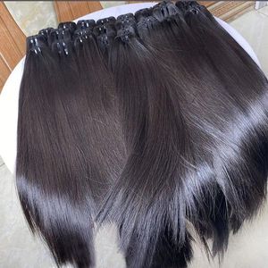 Extensions de cheveux de trame super doublement étirées à alignement des cuticules des cheveux naturels vietnamiens de haute qualité du vendeur de cheveux d'usine - Product Image 1