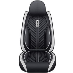 Ensemble complet de housses de siège de voiture en cuir PU, respirantes et confortables, en PVC durable, imperméables, faciles à nettoyer, adaptées à la plupart des voitures - Product Image 1