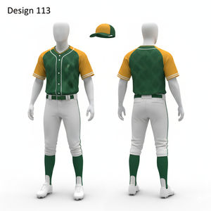 Uniforme de Béisbol de la Mejor Calidad, 100% Poliéster, Ligero, con Diseño de Nombre del Equipo, Ropa Deportiva para Verano e Invierno - Product Image 4