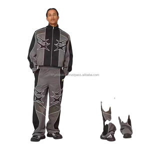 Vintage Unisex Quick Dry Nylon <b>Windbreaker</b> Jacket Set Outdoor <b>Camping</b> Zipper Tracksuit Sustainable Garment Dyed for Adults - Product Image 3