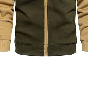 Dernier automne sweat à capuche populaire pour hommes sweats à capuche à panneau uni sweat à cordon de serrage surdimensionné sweats à capuche à fermeture éclair - Product Image 4