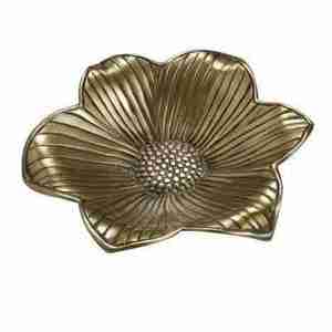 Bol à fruits secs en métal Design Leaf Rangement décoratif pour bol à noix Bol de rangement pour collations Bonbons et collations Durable - Product Image 3