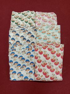 Algodón orgánico Bloque de mano Tela impresa Moda Suave Estampado de frutas Bolsos de mujer Cortinas Cubiertas Venta al por mayor Niños Vestido Toldo - Product Image 4