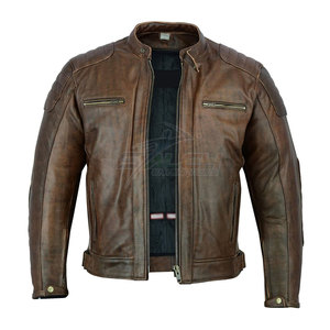 Chaqueta de Motociclista de Cuero para Hombre, Hecha a Medida, Transpirable, Diseño de Talla Grande, Impermeable, Ecológica, Informal, de Invierno, con Logotipo Personalizable - Product Image 5