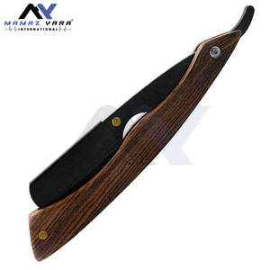 Navaja de Afeitar Profesional Vintage Más Vendida, Navajas Negras al por Mayor con Hojas Reemplazables y Mango de Madera - Product Image 4