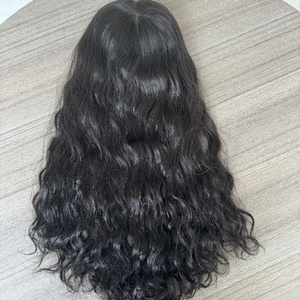 Mái tóc giả đỉnh đầu xoăn, chất liệu tóc người Châu Âu nguyên chất 100%, không xử lý hóa chất, kiểu nối lưới 8x8, chất liệu lụa, màu tự nhiên - Product Image 2