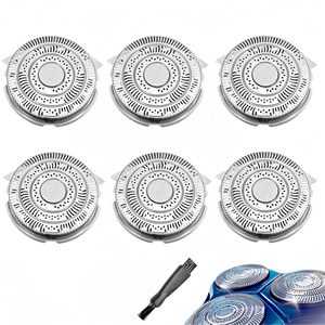 Paquete de 6 cabezales de repuesto para afeitadora eléctrica, cuchillas y peines para afeitadoras rotatorias 3 en 1, lavables para uso facial y en caravanas - Product Image 5