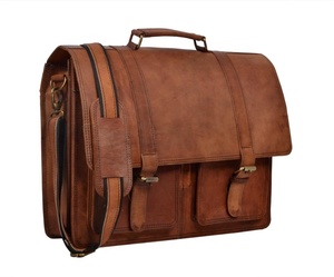 Goat Genuine Leather <b>Laptop</b> And Books Carry Shoulder Crossbody <b>Bag</b> Messenger <b>Bag</b> India Business <b>Work</b> <b>Laptop</b> Satchel Shoulder <b>Bag</b> - Product Image 5
