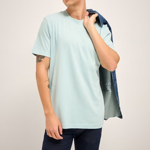 T-shirts en coton pour hommes, coupe ajustée, 180 g/m², couleurs vives, décontractés, haute qualité, vente en gros, pour la mode estivale et le commerce de détail - Product Image 2