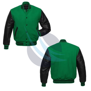 แจ็คเก็ตวาร์ซิตี้แฟชั่นใหม่สำหรับผู้ชาย แบบยูนิเซ็กซ์ สไตล์นักศึกษา  ออกแบบเองได้ แจ็คเก็ตหนังวาร์ซิตี้สำหรับใส่ลำลอง - Product Image 4